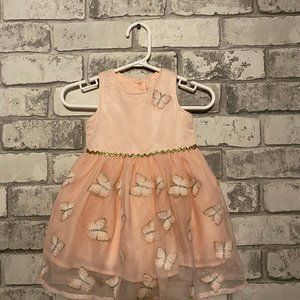 Baby Girl's Sleeveless Butterfly Dress 0-3 Months